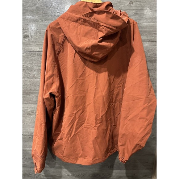 Woolrich Orange Men’s XL Rain Jacket Zip Up Hooded - Picture 8 of 11